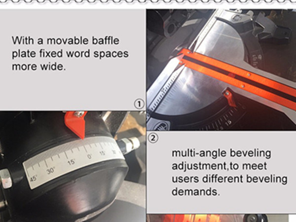 305mm Miter Saw Aluminum Cutter, Miter Saw with Laser Cutting Line 2200W