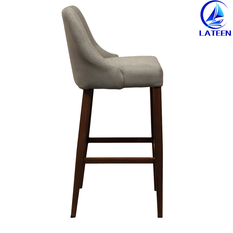 Fabric Cushion Metal Modern Furniture Bar Stool (LT-BC009)