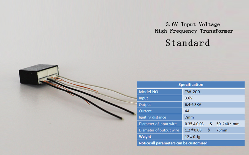 High Voltage Generator Ignition Coil Super Slim So Mini Size High Frequency Transformer