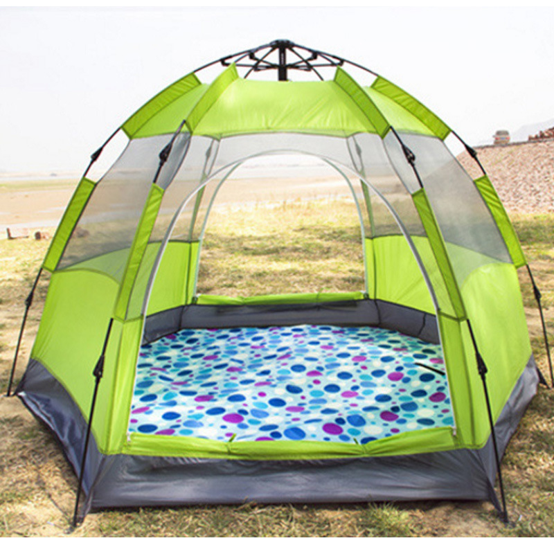 5-8person Double Layer 2 Door Pop up Instant Automatic Camping Family Tents Outdoor