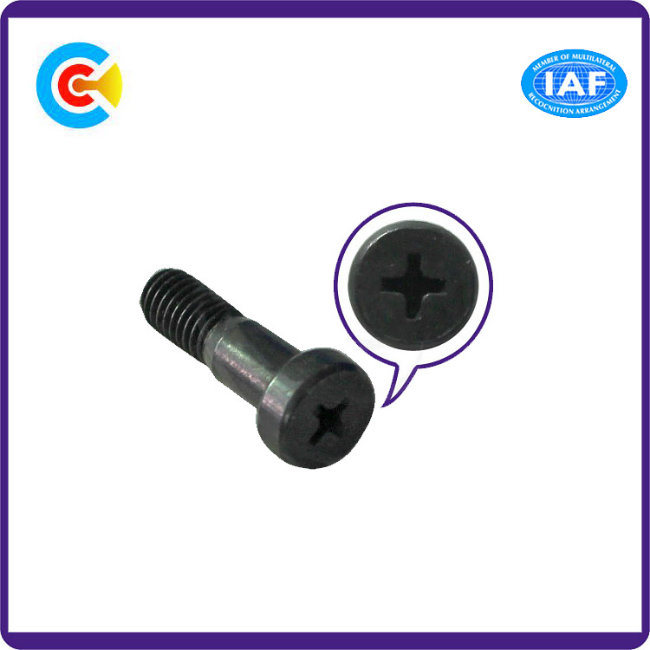 Six Lobe Head Step Screws Special Black High Strength Bolts