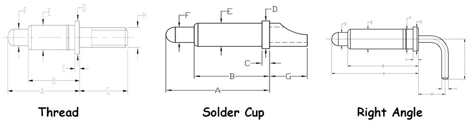 Manufacture Copper Pogo Pin for Electronic Products