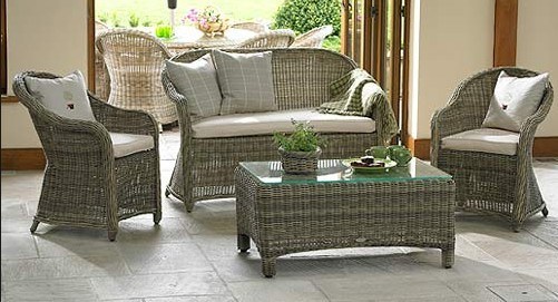 Outdoor Furniture Patio Garden Rattan Wicker Sofa Couch Set