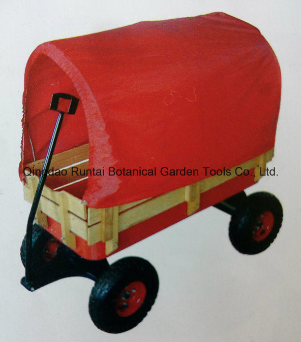 Wooden Tray Air Wheel Baby or Kids Wagon Tool Cart