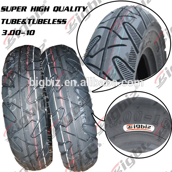 High Quality 3.00-10 Bajaj Tuk Tuk Tire Scooter Tires