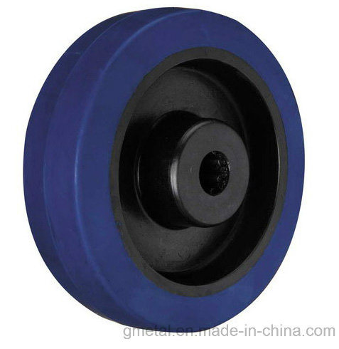 Elastic Rubber (Blue/Black/Grey) / Black Nylon Rim Wheel