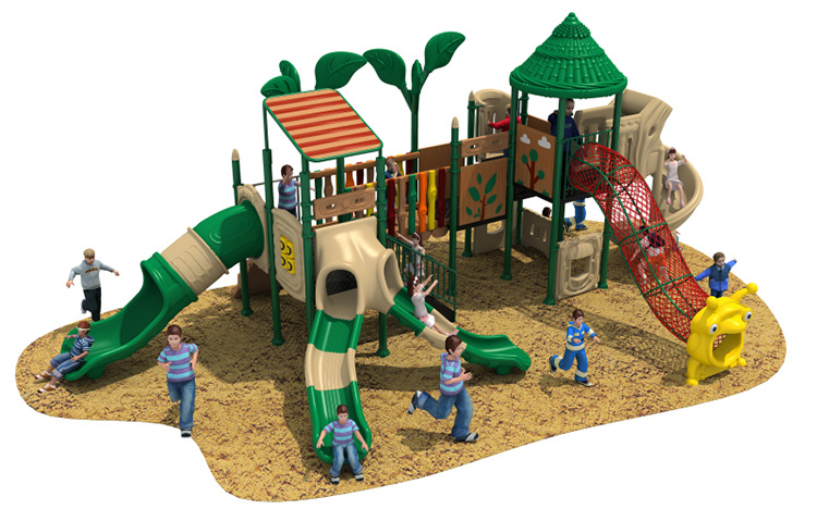 New Design Plastic Slide Children Outdoor Playground Equipment