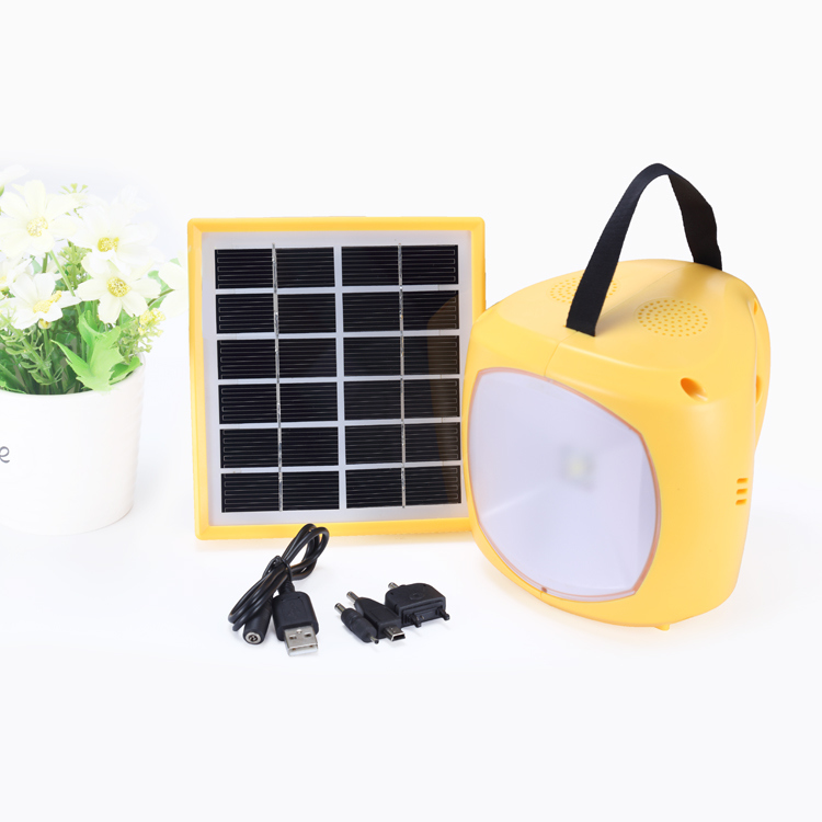 ISO Factory Solar Power LED Reading Lamp Hand Camping Lantern Table Desk Light