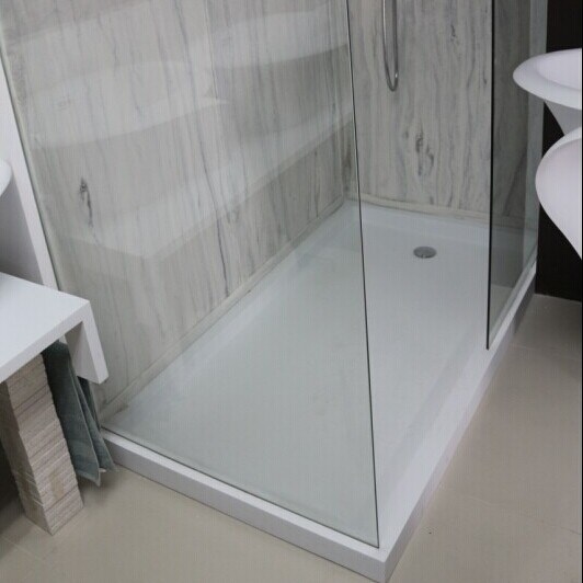 Black Anti-Slip Acrylic Solid Surface Deep Shower Tray