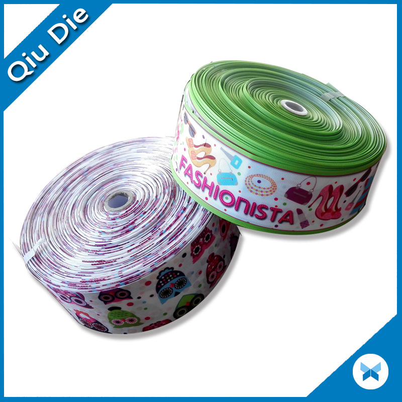 Custom Logo Polyester Printed 6 Inch Satin Ribbon for Decoration