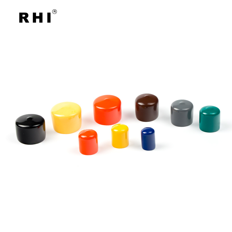 UV Protective Rubber Dust Soft Vinyl PVC Pipe Cap Cover Plug Plastic End Caps for Pipe Stainless Steel Thread Rod Bolt Tubing Nut