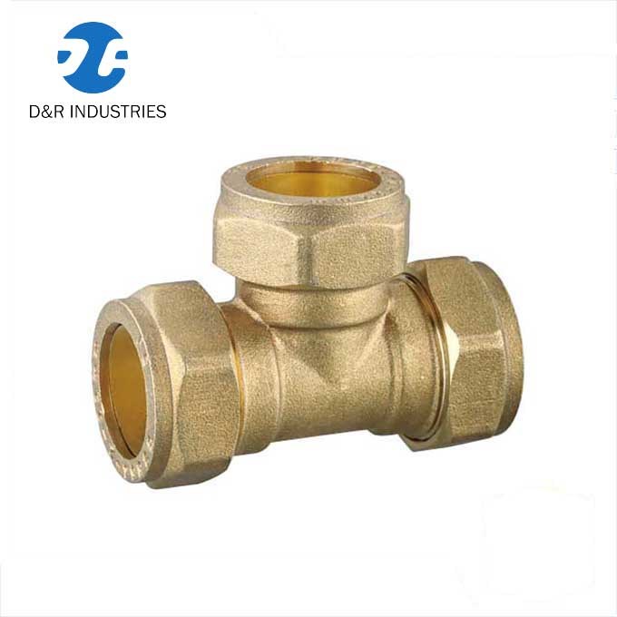 Dr 3 Way Brass Thread Pipe Connector Fittings