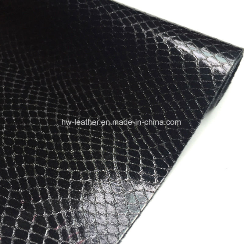 Snake Design PU Leather for Shoes Bags
