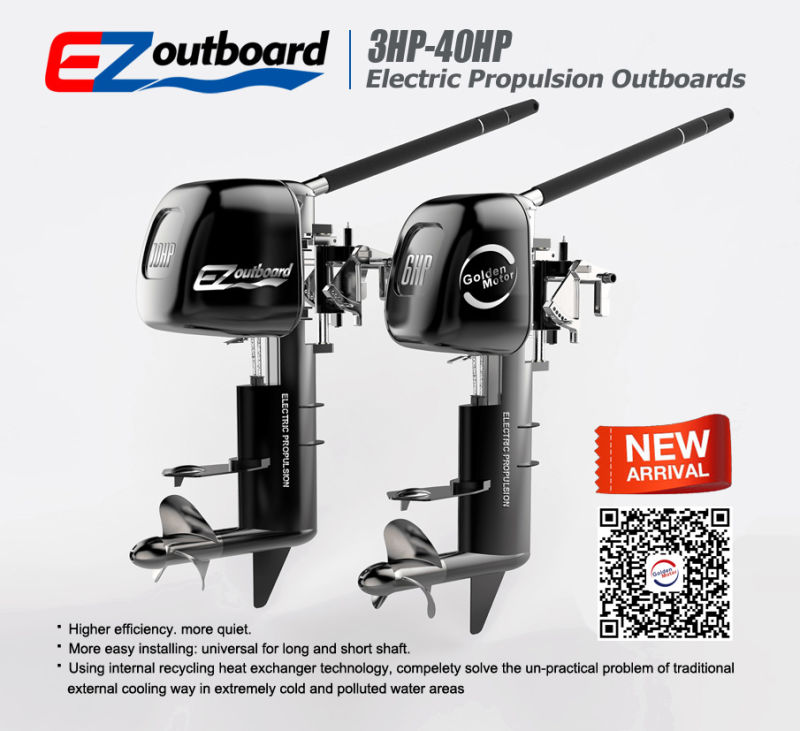 Ce 3HP/6HP/10HP/20HP/30HP /50HP Electric Propulsion Outboard Motor for Boat