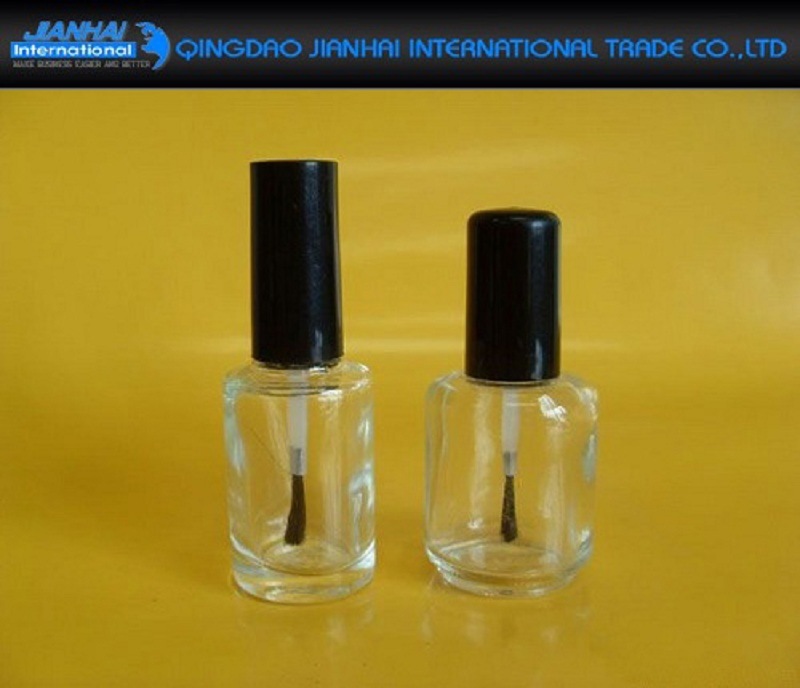 Cosmetic Lip Gloss Glass Bottle with Wiper and Brush