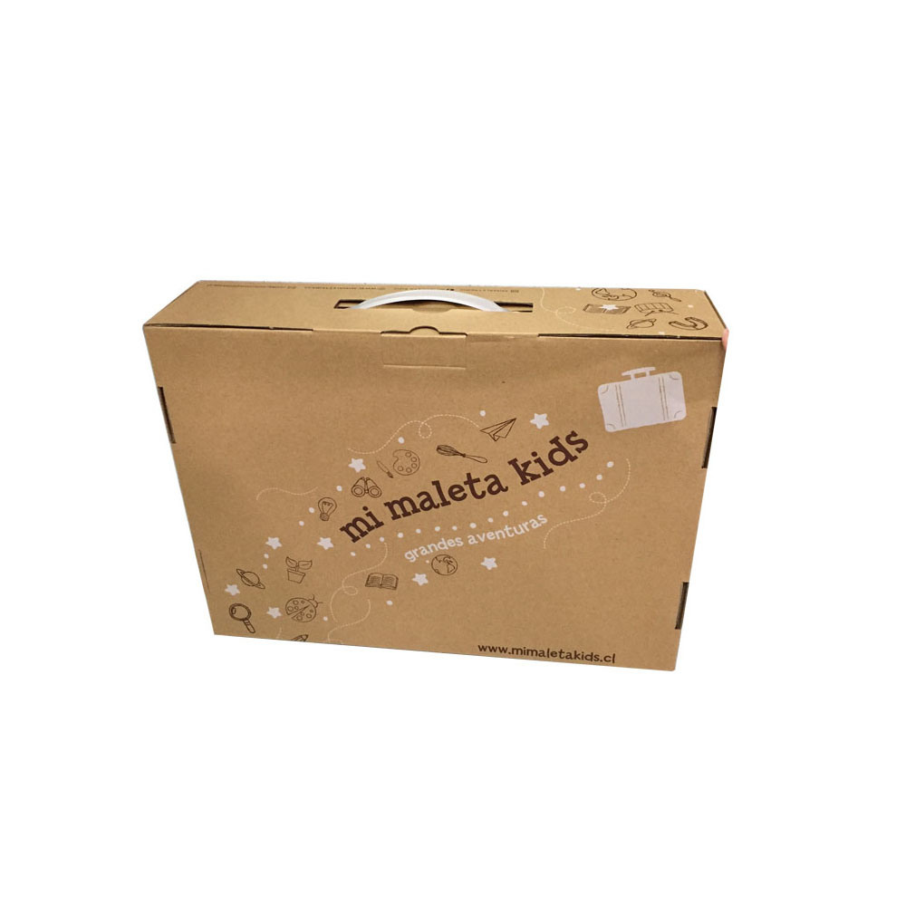 Packaging Cardboard Corrugate Paper Carton Box Package Empty Boxes with Handle