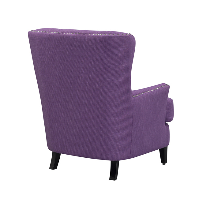 Simple Fabric Sofa for Living Room Furniture Office Boss Relax Chair, Purple