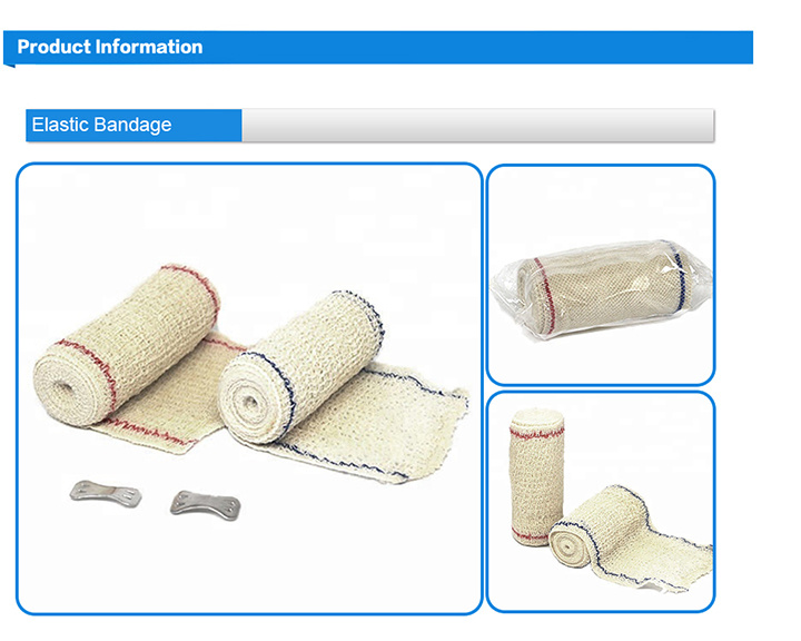 Medical Supply Products High Absorbent Elastic Crepe Bandage Roll