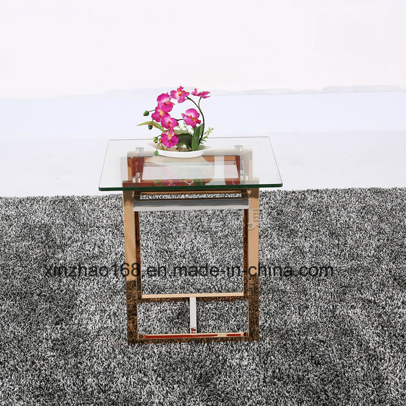 European Countryside Style Wooden Simple Square Coffee Table