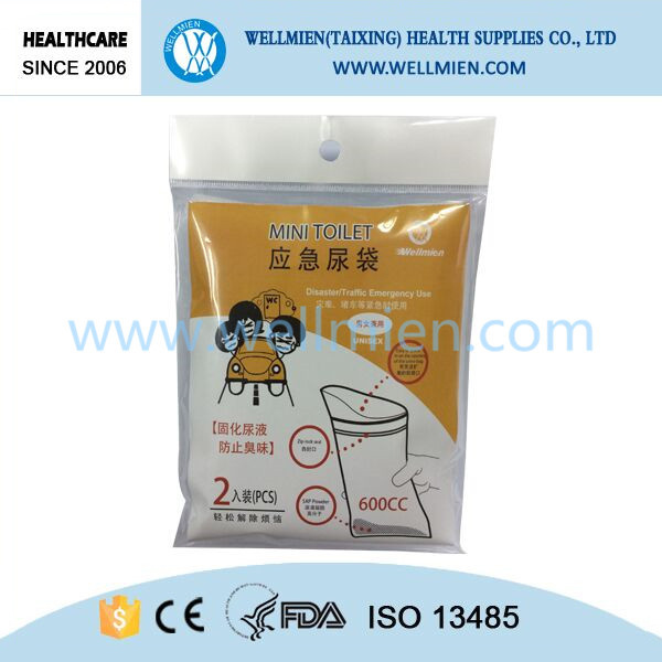 Family Use Disposable Emergency Urine Collection Bag