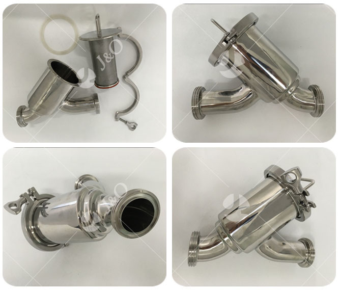 Stainless Steel Sanitary Threaded-Nut Y-Type Filter Strainer