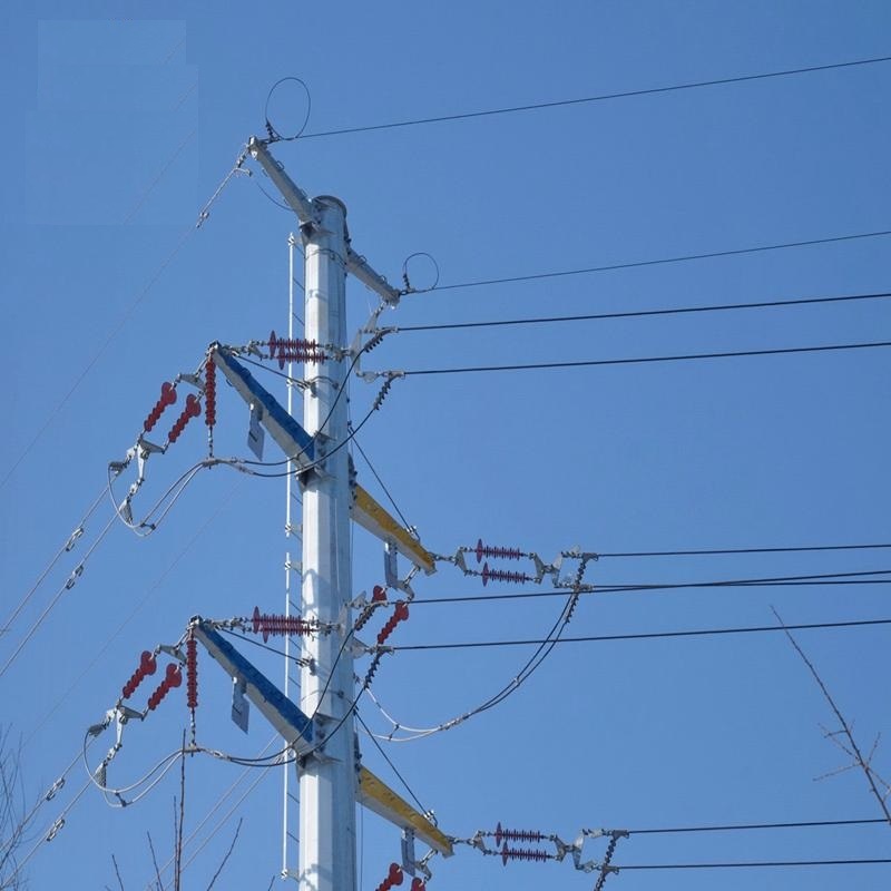 Power Transmission Line Electric Pole Power Distribution Pole