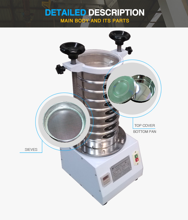 Standard Lab Test Sieve Sample Vibrating Testing Sieve Equipment