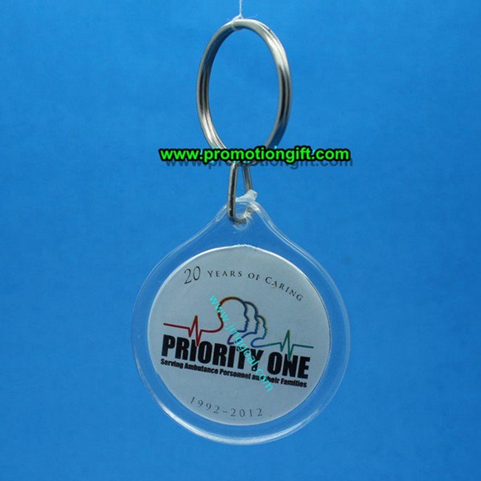 Heart Shaped Acrylic Photo Keychain