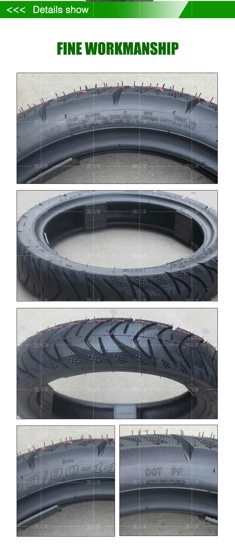 Best Quality 90/90-14 Factory Directly Street Standard Motorcycle Tire/ Tyre