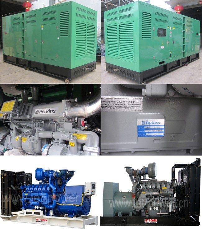 45kVA Silent Diesel Generator Perkins Engine Electric Generator Soundproof Canopy