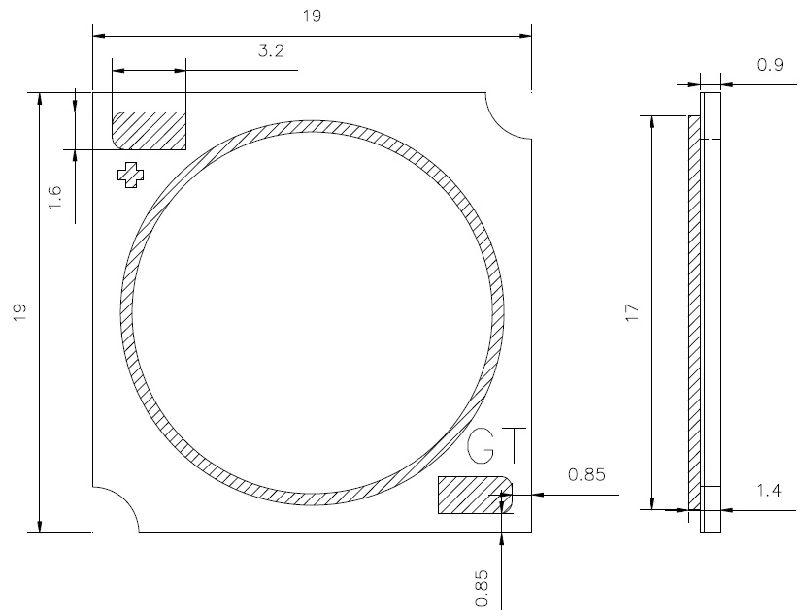 34-41V 540mA Ra90 High CRI LED COB 18W