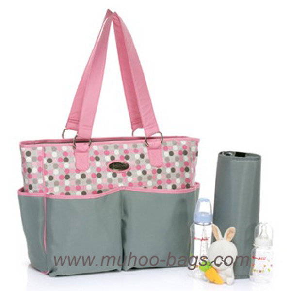 Stylish Nylon Mummy/Nappy Daily Diaper Bag for Baby Care