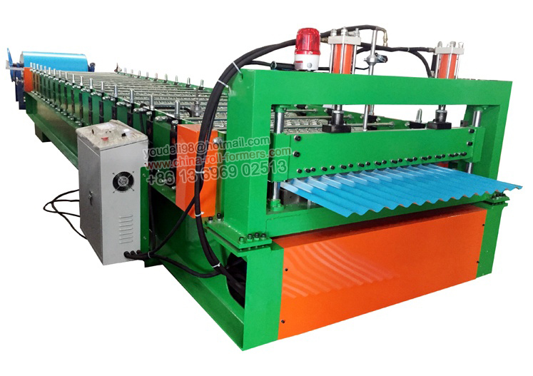 Corrugated Metal Sheet Roof Panel Making Roll Forming Machine