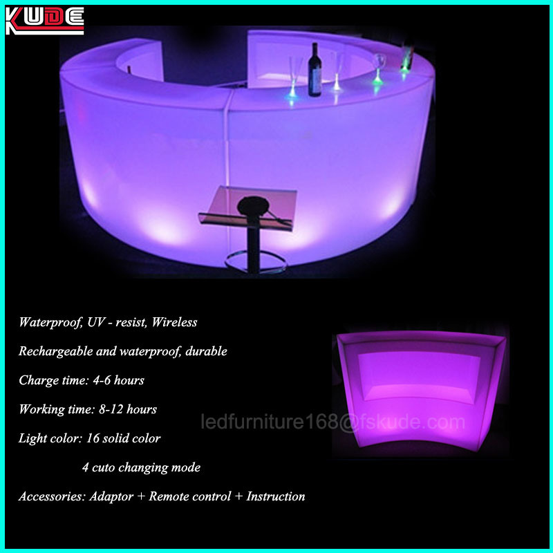 Multi Color LED Bar Counter Industrial-Style Bar & Counter Stools