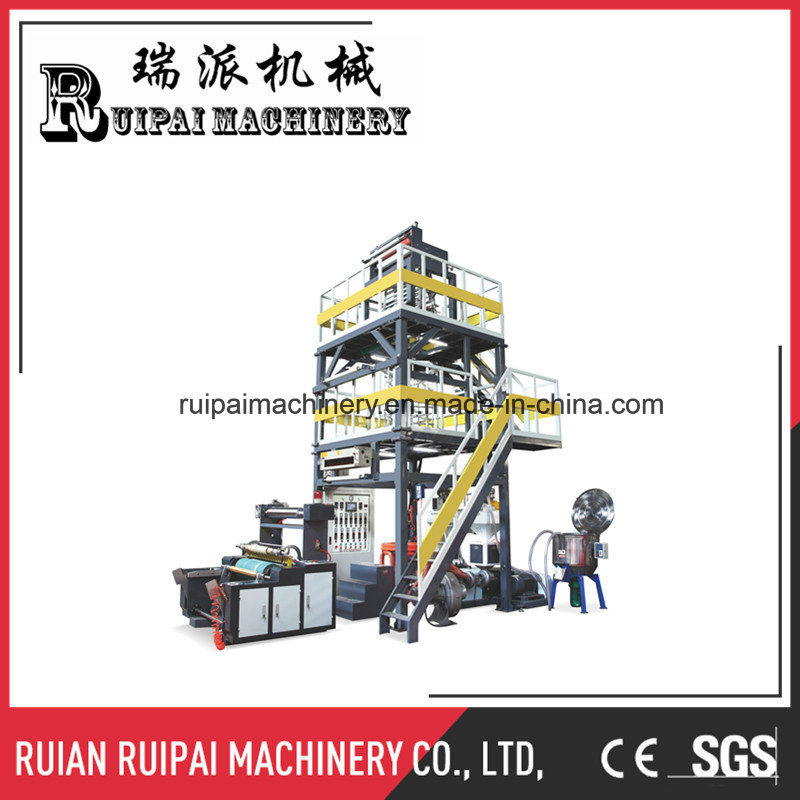 Single Rewinder Automatic PE Plastic Film Blowing Machine