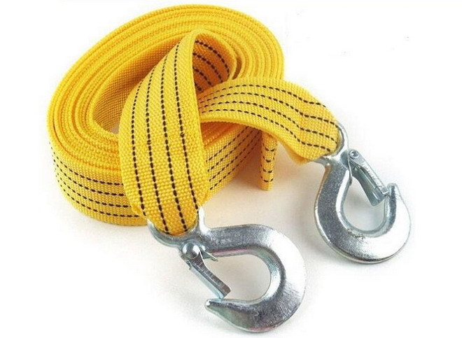 Polyester Tow Rope for Truck with Safety Hooks