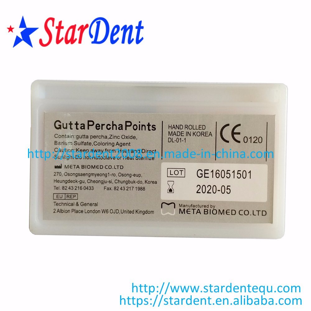 Dental Absorbent Paper Points Meta Biomed Gutta Percha Points with Scale