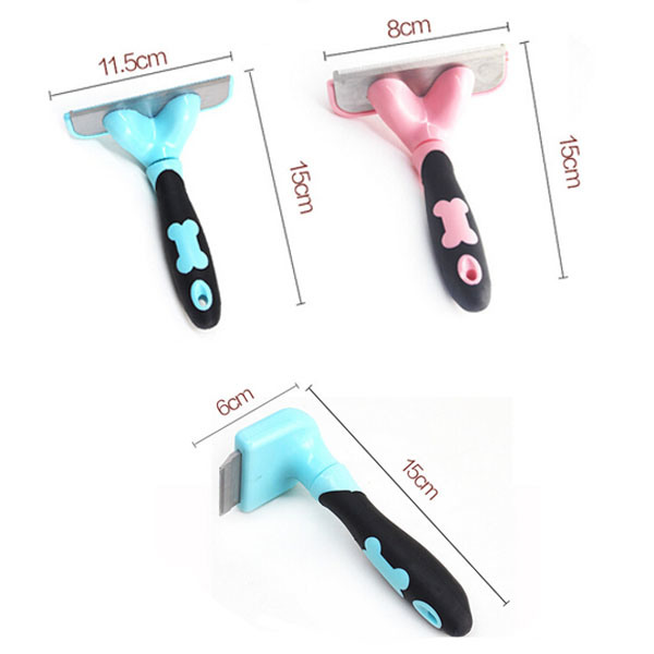 Blue and Pink Pet Comb in Three Size