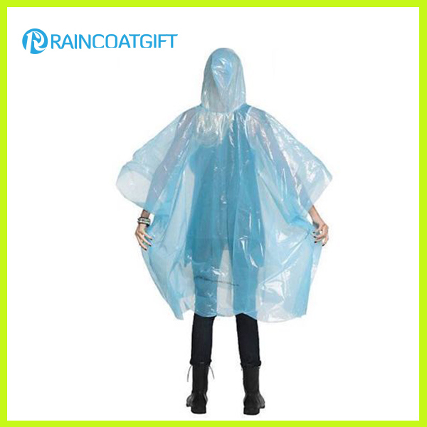 Lightweight Clear PE Disposable Raincoat Rpe-007