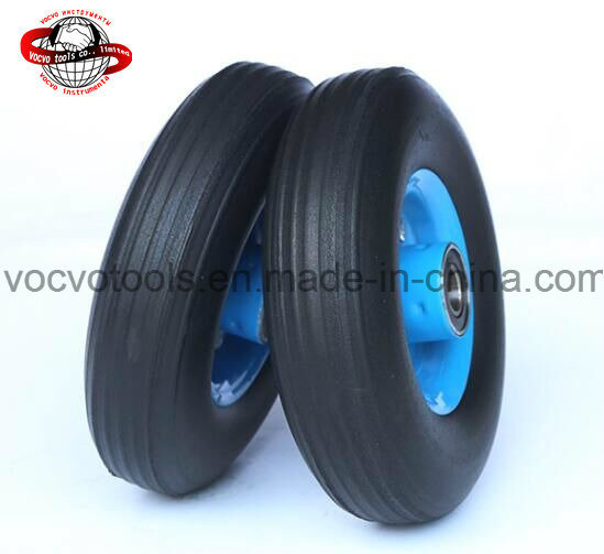 Black Solid Wheel for Trolley Tire 4.10/3.50-4 China Rubber Powder Wheel