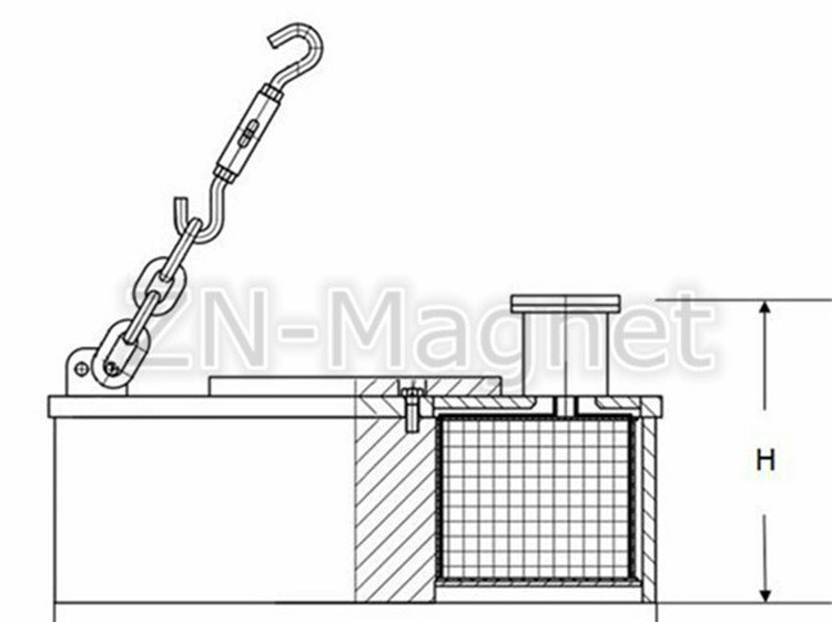 Rectangular Magnetic Separator for Conveyor Belt Mc23-11075L