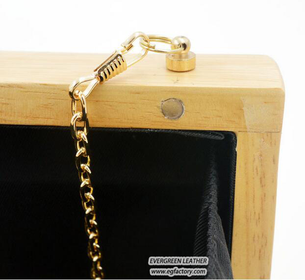 Fashion Squre Wooden Bag Lady Bags Evening Bag Woman Clutch Bags with Cheaper Price Eb899