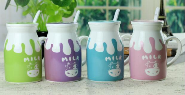 16oz Promotional Ceramic Milk Mug Customized Porcelain Milk Cup