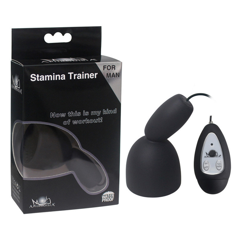 Fantasty Climax Delay Stimulate Glans Vibrating Male Masturbator Stamina Trainer 10 Speeds Vibration Sex Toys for Man