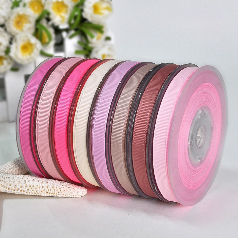 Custom Printed Solid Color Packing Cakes Grosgrain Ribbons