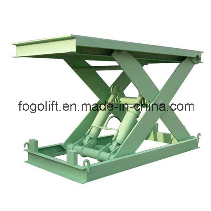 2t Hydraulic Stationary Scissor Lift Equipment