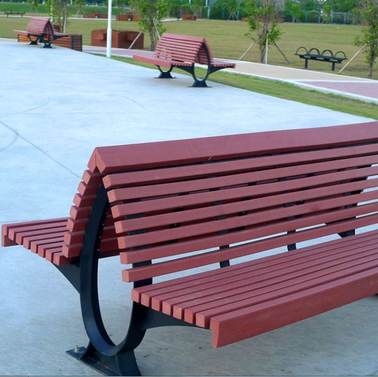 High Quanlity Moden Waterproof Outdoor Leisure Garden Wooden Public Bench