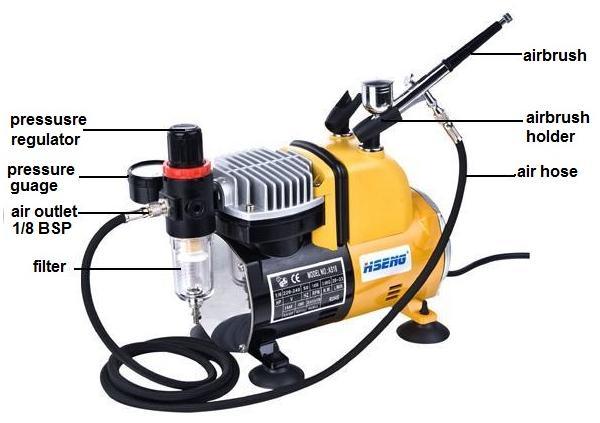 Light Weight Bedroom Use Airbrush Compressor Daliary Care Pump