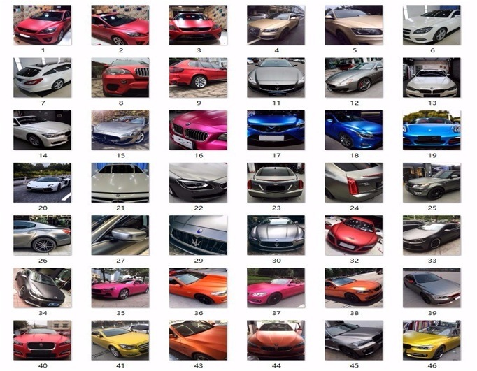 Tsautop 1.52*20m Candy Colorful Super Gloss Car Wrap Vinyl