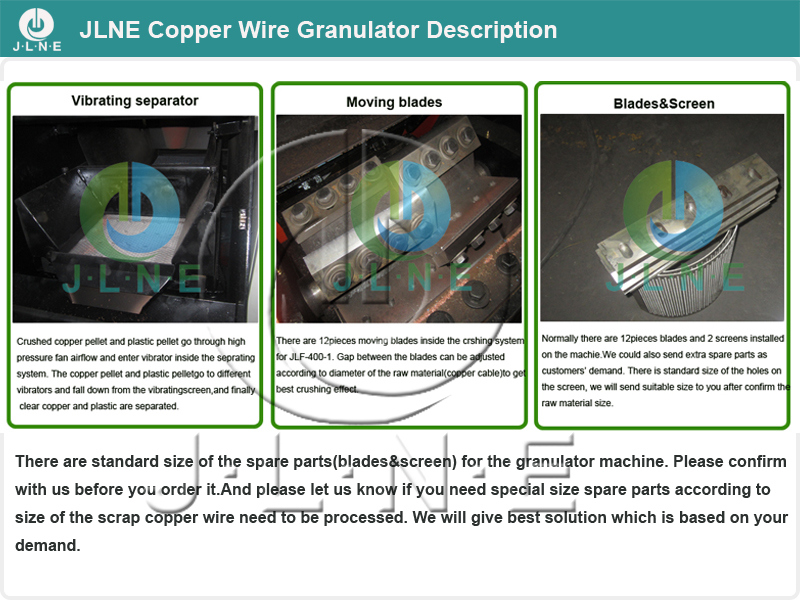 Scrap Copper Wire Granulator Separator Machine for Sale